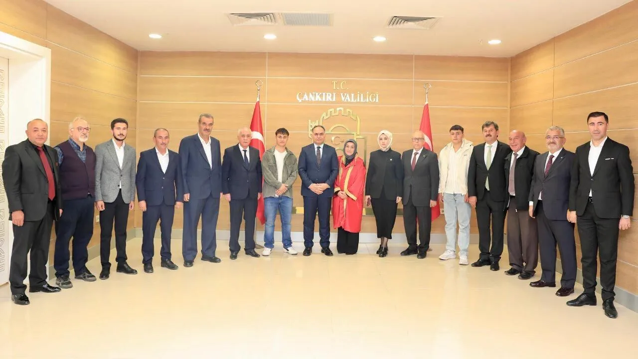 Ahilik heyeti Çankırı Valisi Hüseyin Çakırtaş ile buluştu
