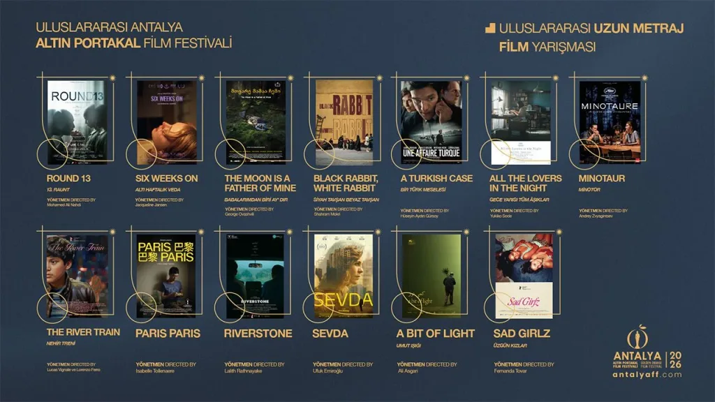 Altın Portakal’ın uluslararası yarışmasında 13 film yarışacak
