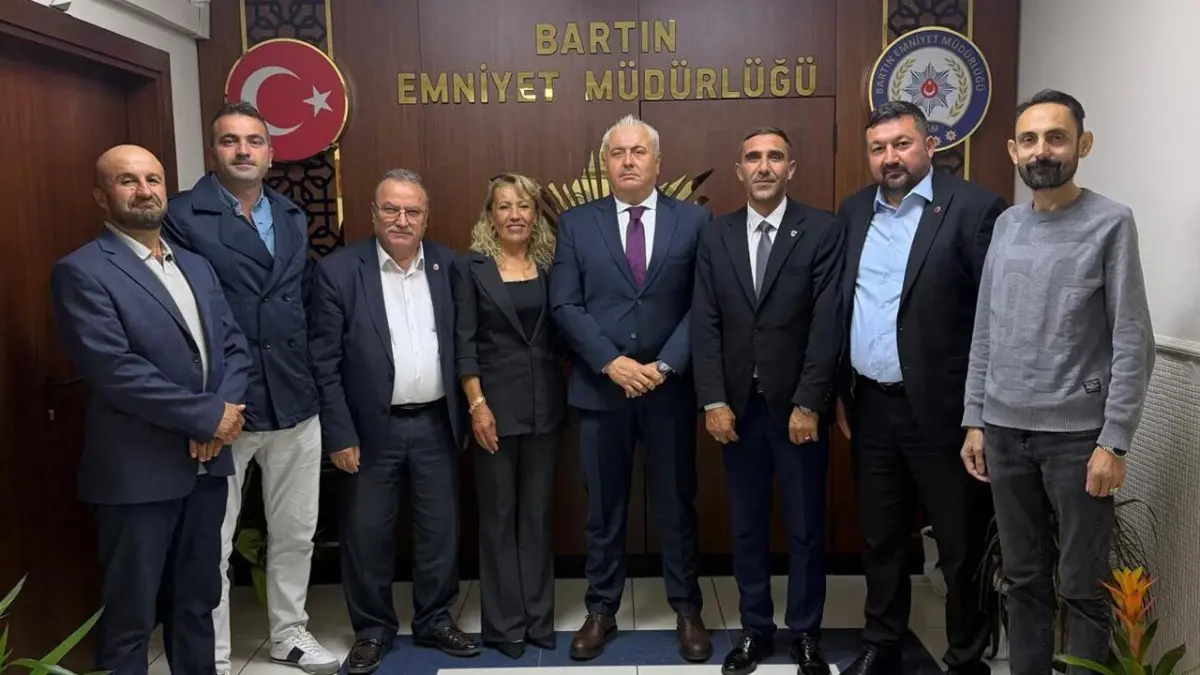 Bartın Emniyet Müdürü Gürcan, Çerkeşli hemşehrilerini makamında konuk etti