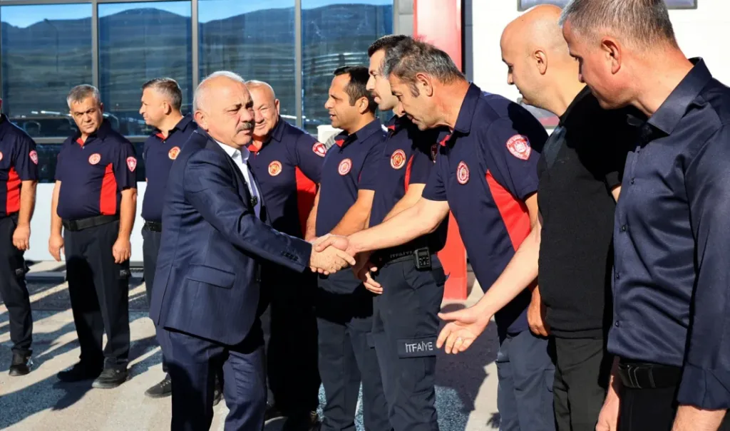 Başkan Esen itfaiye teşkilatının 312. yaşını çalışanlarıyla kutladı