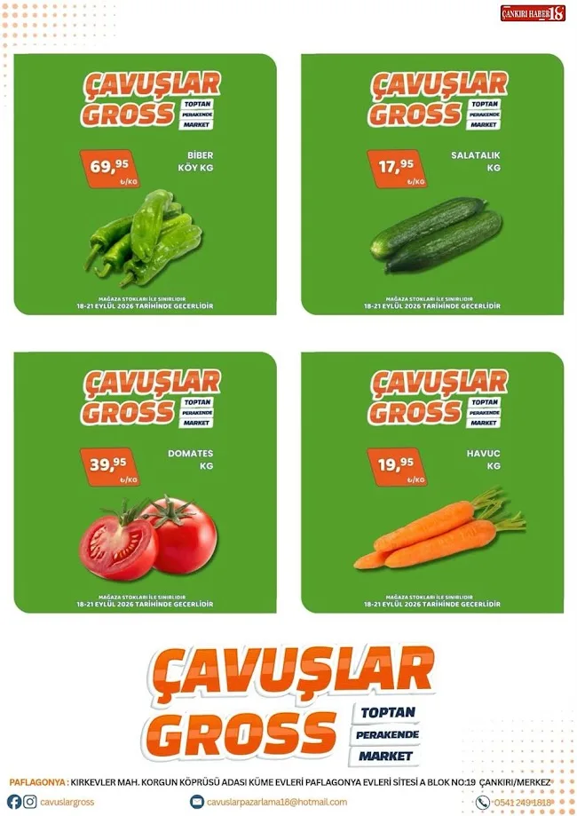 Çankırı Çavuşlar Gross cazip fiyatlarla kapılarını açtı
