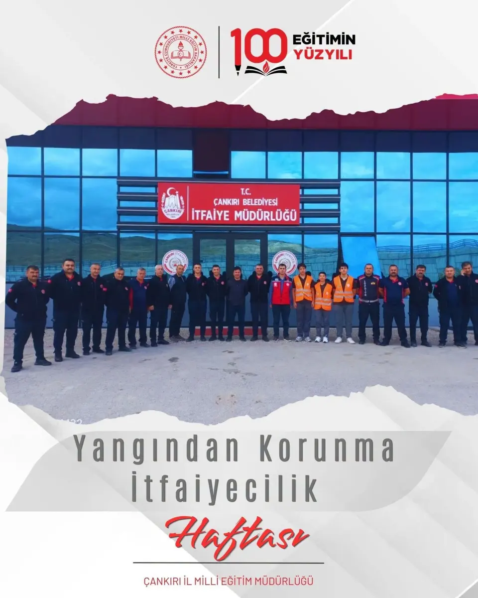 Çankırı'da afet bilinci için itfaiyeye anlamlı ziyaret