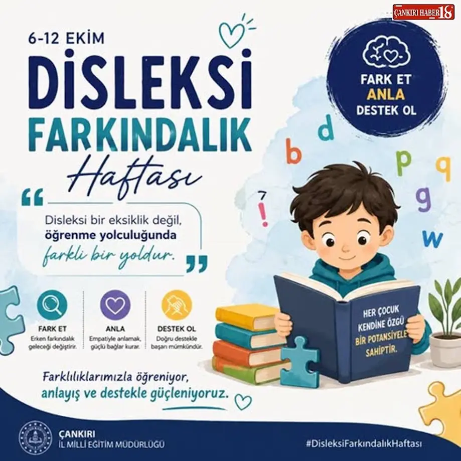 Çankırı'da disleksi farkındalık haftası için çağrı yapıldı