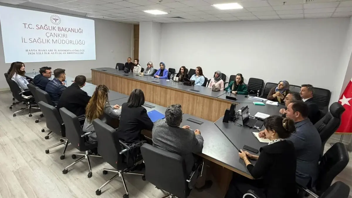 Çankırı'da sağlık yöneticileri 2026 hasta başvurularını masaya yatırdı