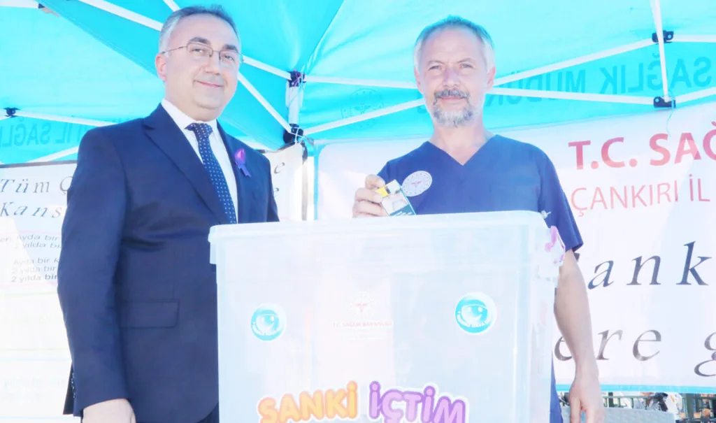 Çankırı'da Sanki içtim kampanyası sigarayı bırakmaya teşvik ediyor
