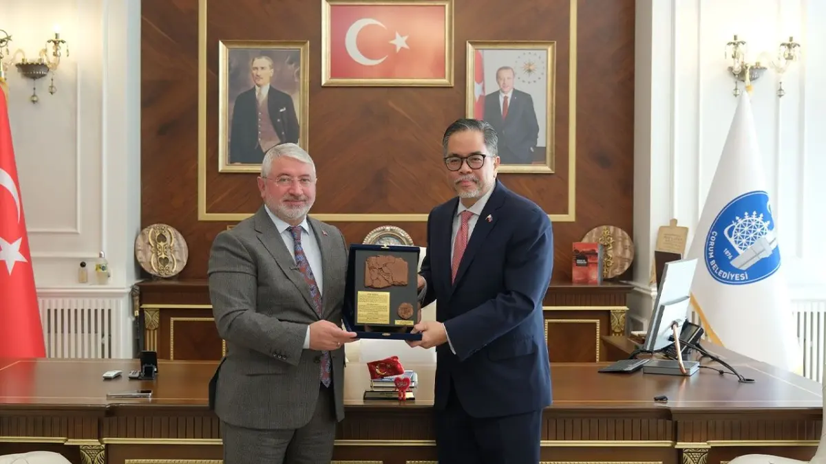 Çorum'un ihracat ve mutfak zenginliği Filipinler elçisine anlatıldı