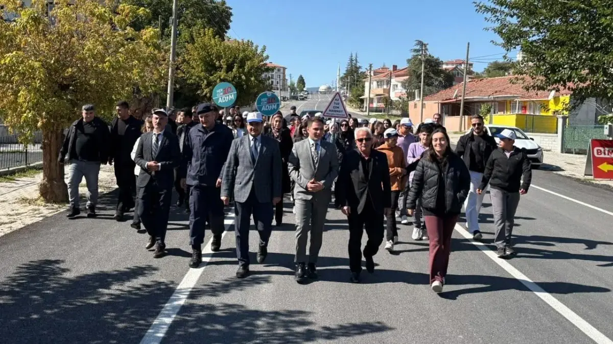Korgun'da sağlıklı yaşam için yürüyüş düzenlendi