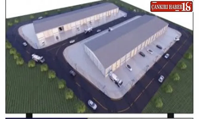 Orta ilçesinde 40 dükkanlık sanayi sitesi için kuralar heyecanla çekildi