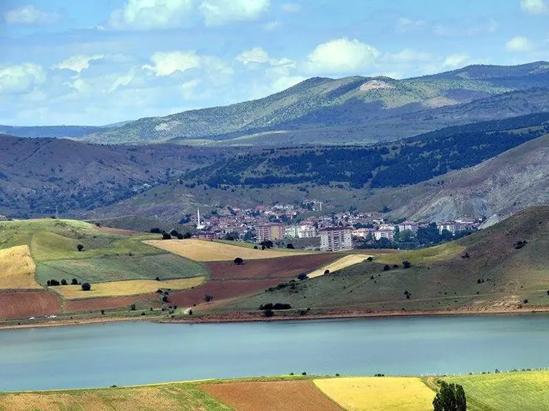 Çankırı Şabanözü ilçesi ve sanayi havzası genel görünümü