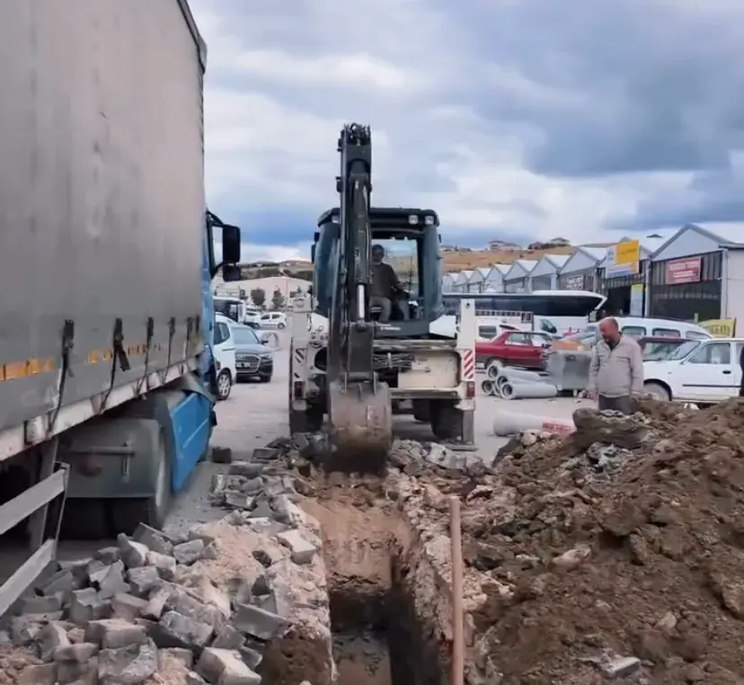 Şabanözü'nde küçük sanayi sitesi altyapı çalışması başladı