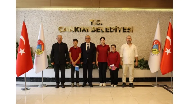 Şehit Yücel Karahasan Ortaokulu öğrencileri Çankırı Belediyesini ziyaret etti
