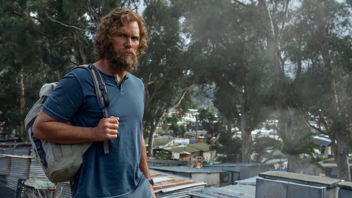 The Terminal List 2. sezonda sakallı ve sırt çantalı James Reece (Chris Pratt)