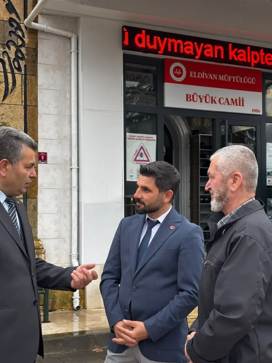 Yeniden Refah Partisi yöneticileri Eldivan'da esnaf ve muhtarlarla buluştu
